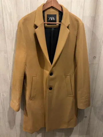 ZARA 체스터 코트 카멜 L 사이즈