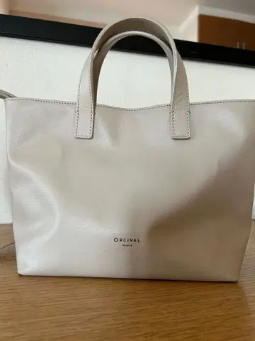 ORCIVAL 그레이지 코튼 pv 가공 숄더 토트백