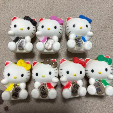 헬로키티 칠복 고양이 인형 세트