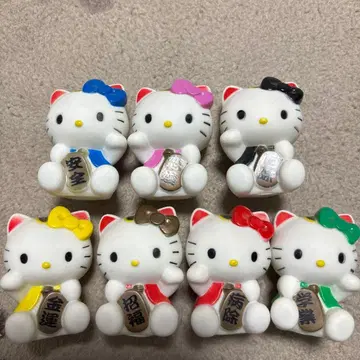 헬로키티 칠복 고양이 인형 세트