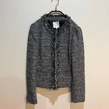 쿠미쿄쿠 KUMIKYOKU 트위드 노카라 자켓