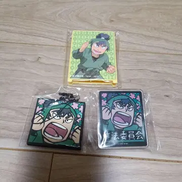 닌타마 란타로 식만류삼랑 세트 러버 스트랩 아크릴 배지 등