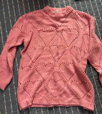 핑크 스웨터 니트