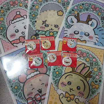 세븐일레븐 치이카와 클리어 파일 5개 거울 6개