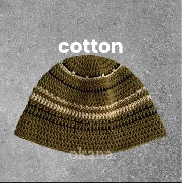 khaki67 크러셔 모자 크로셰 모자 비니 핸드메이드 햇