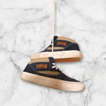 VANS 하프캡 스니커즈 네이비/화이트/오렌지