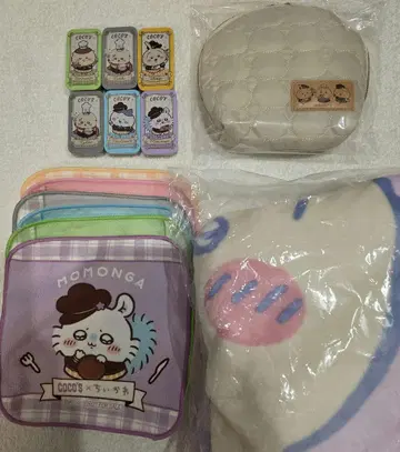 치이카와 코스 타월 슬라이드 케이스 담요 파우치