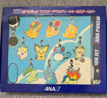 포켓몬 제트 ANA 지퍼 액세서리 & 키링 세트