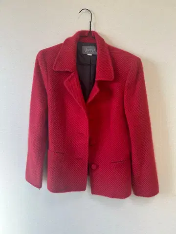 Vessel 빨간색 스트라이프 블레이저 자켓 레트로