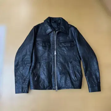 FIDELITY 가죽 자켓 블랙 38