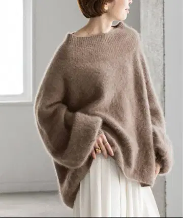 [ 새상품 가격표 부착 ] Noble 퍼 니트 오프숄더 풀오버