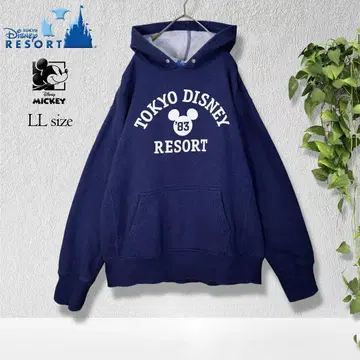 [레어] 도쿄 디즈니 리조트 '83 미키 후드티 네이비 LL