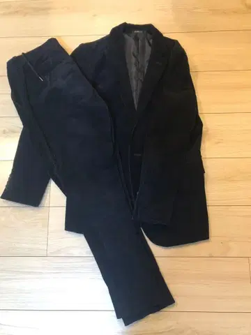 [새상품급] nano universe 레어 블랙 코듀로이 셋업