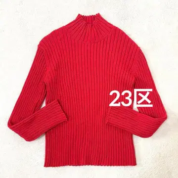 23구 리브 니트 하이넥 풀오버 작은 사이즈