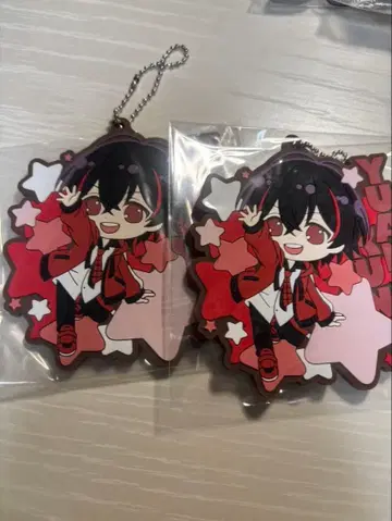 컬러풀 피치 유안 키링 세트