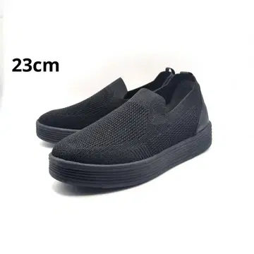 스니커즈 23cm 블랙 슬립온 HEAL ME