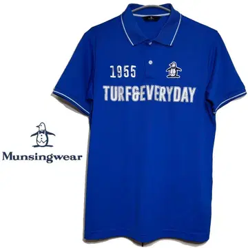 먼싱웨어 Munsingwear 피케 셔츠 골프 블루