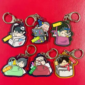 하이큐 백 마스코트 키링 6개 세트