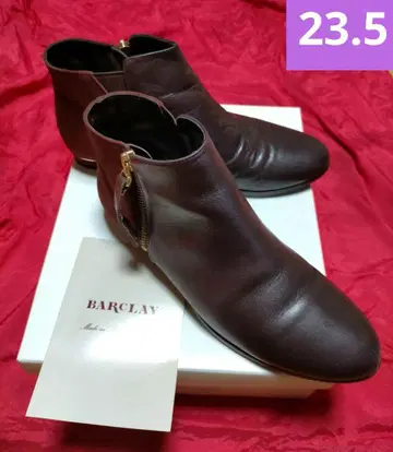 BARCLAY 브라운 앵클부츠 24cm 투톤
