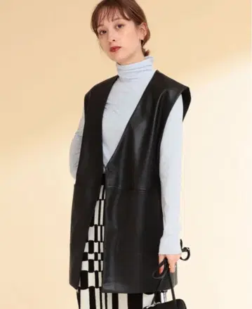 새상품급 Ray BEAMS/인조 가죽 베스트