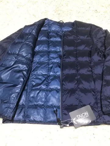 새상품 TAION 체온 다운 자켓 패커블 다운 이너 네이비 컬러