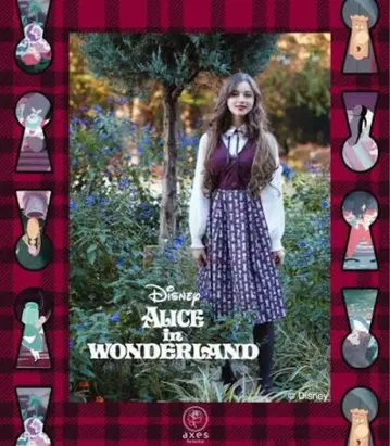 엑시즈팜 앨리스 콜라보 그린 오버롤 스커트