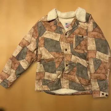 패치워크 프린트 플리스 자켓 LEE