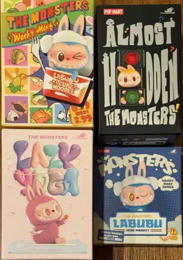 POP MART THE MONSTERS 피규어 4종 세트