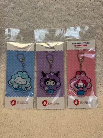 만박회장 한정판 산리오 미야쿠미야쿠 키링 마이멜로디 쿠로미 시나모