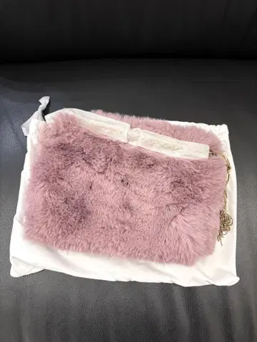 지미추 퍼 체인백 더스티 핑크 미사용품