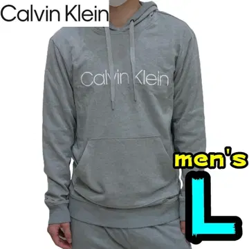 [ 새상품 ] 캘빈클라인 후드티 L 남성용 후디 맨투맨 그레이