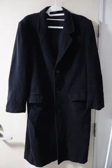 체스터 코트 블랙 이탈리아제