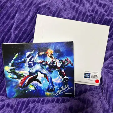 울트라맨 제로 캔버스 아트 고토 마사유키 친필 사인 포함