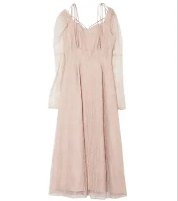 EATME 리본 숄더 레이스 원피스 포멀 드레스