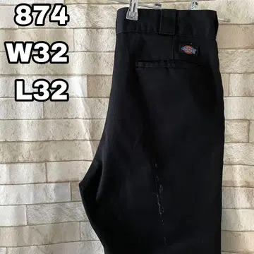 디키즈 874 워크 팬츠 자수 블랙 32 x 32