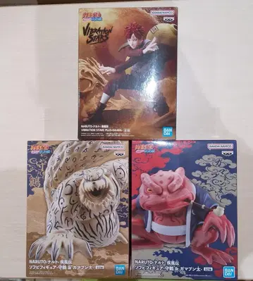 나루토 질풍전 가마분타 슈카쿠 가아라 피규어 3체 세트