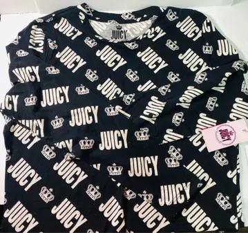 JUICY COUTURE 쥬시 꾸뛰르 로고 긴팔 티셔츠 블랙 XL