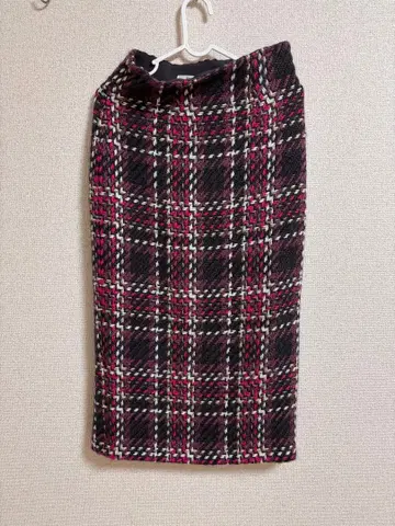 Snidel 로빙 타이트 체크 스커트