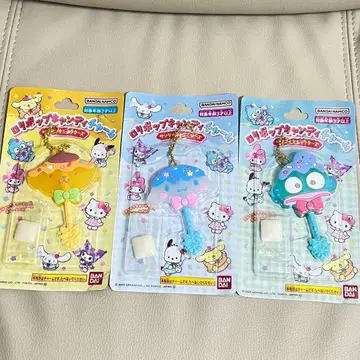 [ 럭셔리 덤 포함 ] 산리오 롤리팝 캔디 참 3종 세트