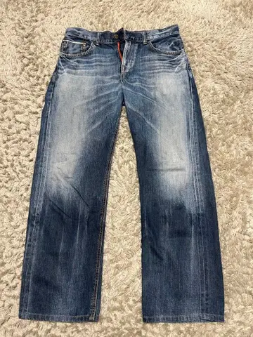 EDWIN 505 블루 스트레이트 데님