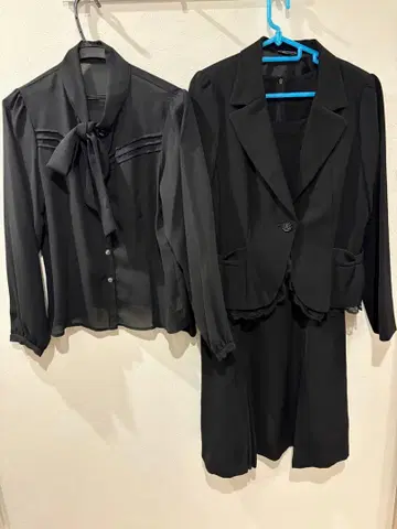 블랙스 정장 3세트 (블라우스, 자켓, 드레스)