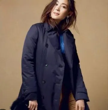 ICB 심리스 다운 코트 11호 네이비