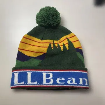 LLBean 폼폼 포함 니트 모자