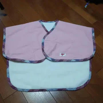 KSB 건강생활 핑크 판초 체크 무늬