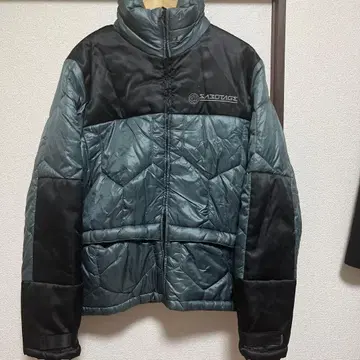 SABOTAGE 퀼팅 다운 자켓 그레이 블랙 y2k