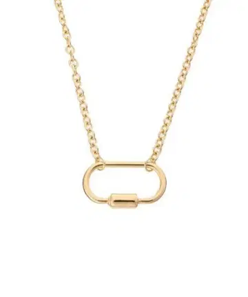 미사용 새상품 ALEXIA STAM 아스 카라비너 체인 목걸이