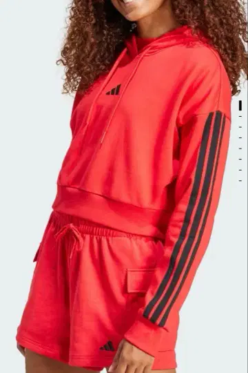 adidas 후드티 쓰리 스트라이프 숏