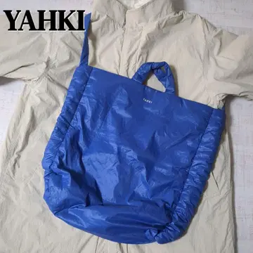 새상품급 YAHKI 나일론 토트백 숄더백 블루 2WAY