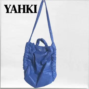 새상품급 YAHKI 나일론 토트백 숄더백 블루 2WAY