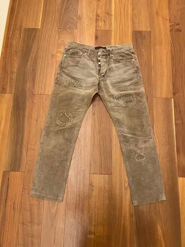 TMT BIG HOLIDAY 데미지 가공 코듀로이 팬츠